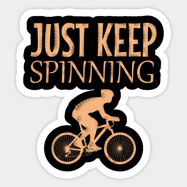 Just keep spinning Sticker by cypryanus